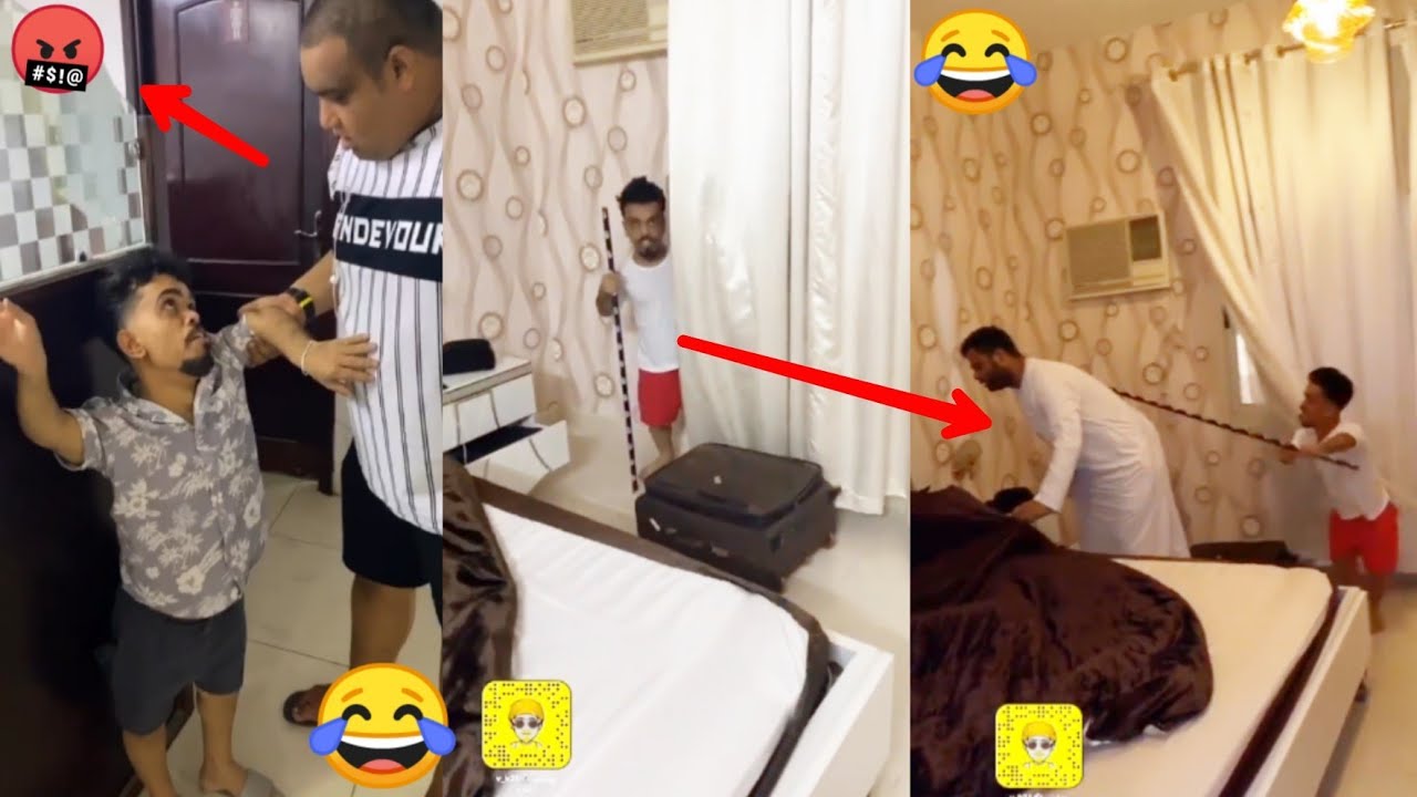 لحظة التقاء علاوي و الكوشه معا 😂😂ههههههههههههه😂😂😂  لا يفوتكم المقلب abduuu_21