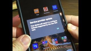 Service Provider Update hangs phone when swapping SIM cards - How to Fix on Samsung Galaxy S7