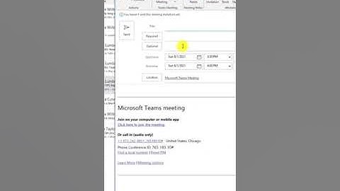 Auto-add a Teams Meeting link to your Outlook Meetings