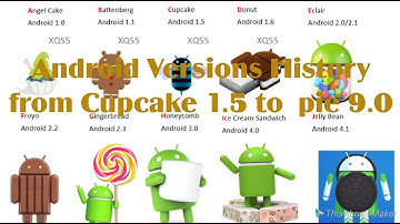 Android versions history from cupcake 1.5 to pie 9.0