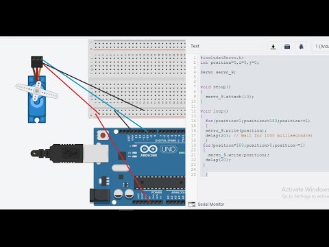 Operating Servo Motors Using Arduino || Breadboard || Micro controller ...