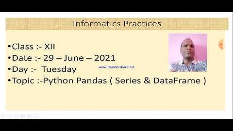 Class XII Informatics Practices 29 06 2021 By Mr  Praveen Singh