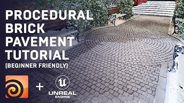 Houdini Tutorial - Procedural Brick Pavement for UE5 (beginner friendly)