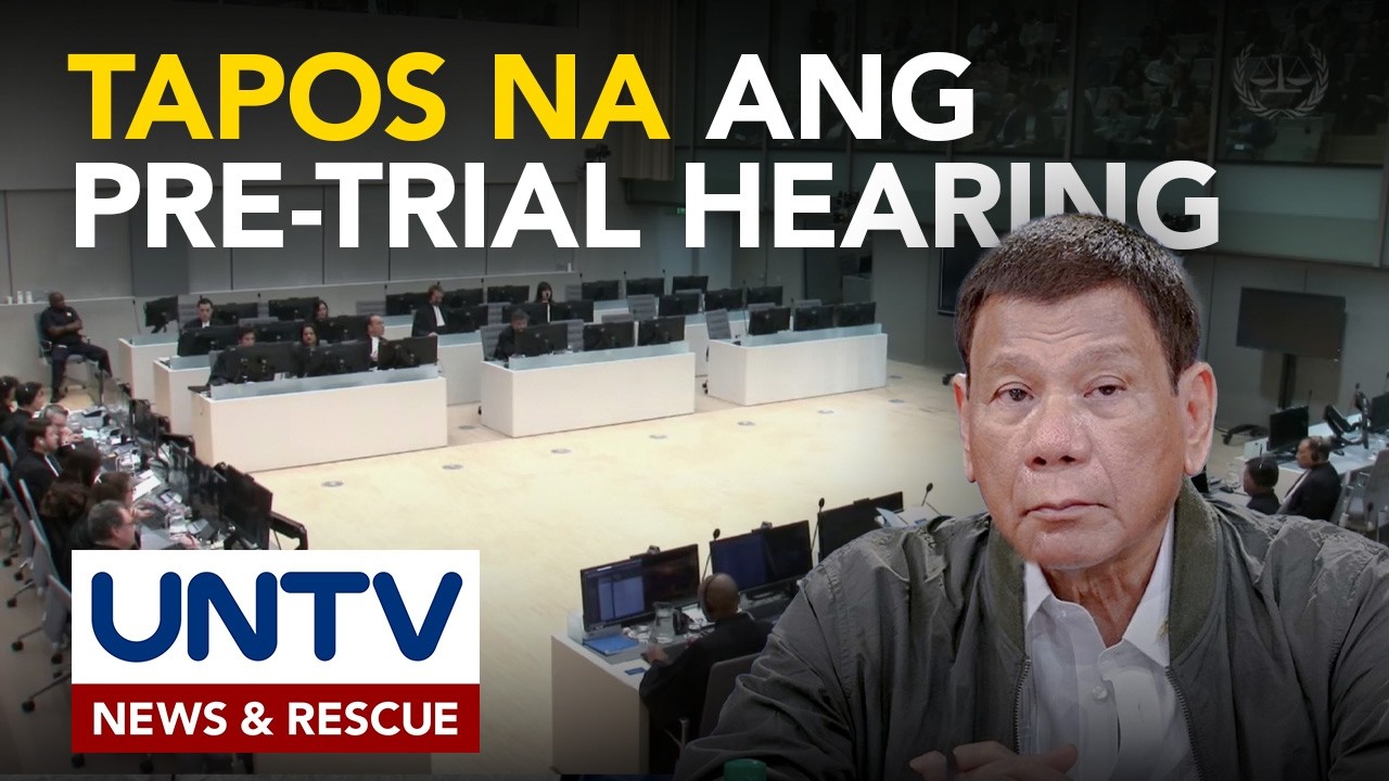 Confirmation of charges hearing sa kaso ni FPRRD, natapos na