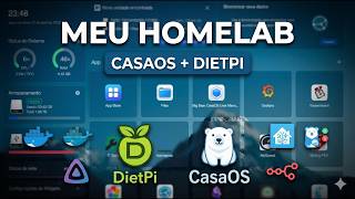 Meu Servidor Pessoal Perfeito! DietPi + CasaOS (Tour Completo)