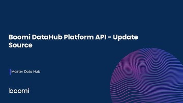 Boomi DataHub Platform API - Update Source