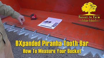 Measuring For The Piranha Tooth Bar