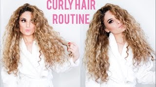 My curly hair routine