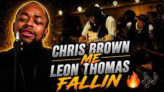 ME CHRIS BROWN AND LEON THOMAS MASTERPIECE 😂🔥 Chris Brown Ft. Leon Thomas - Fallin' |Music Reaction