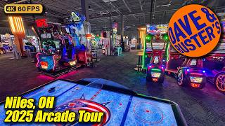Dave Buster s arcade tour Niles OH new April 2025 full 4K walkthrough