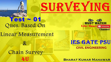 Linear Measurement & Chain Survey Questions by Bharat Kumar Mahawar