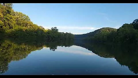 calm as glass on the youghiogheny River