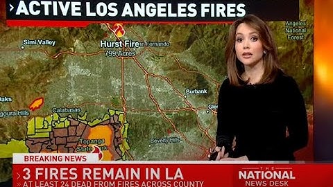 3 fires remain in LA, at least 24 dead from fires across the country