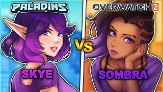 SKYE VS SOMBRA | Paladins and Overwatch 2 Comparison