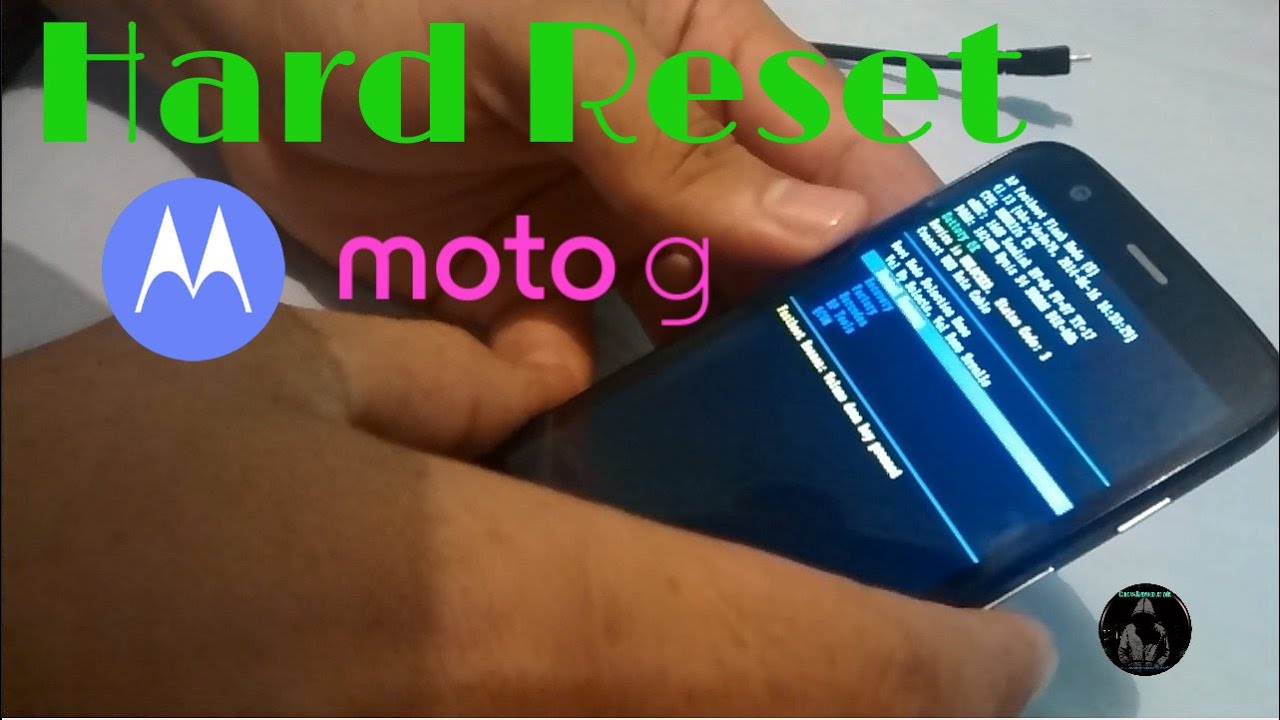 Motorola Moto G: Hard Reset | Restablecer dispositivo al estado Fábrica -  YouTube