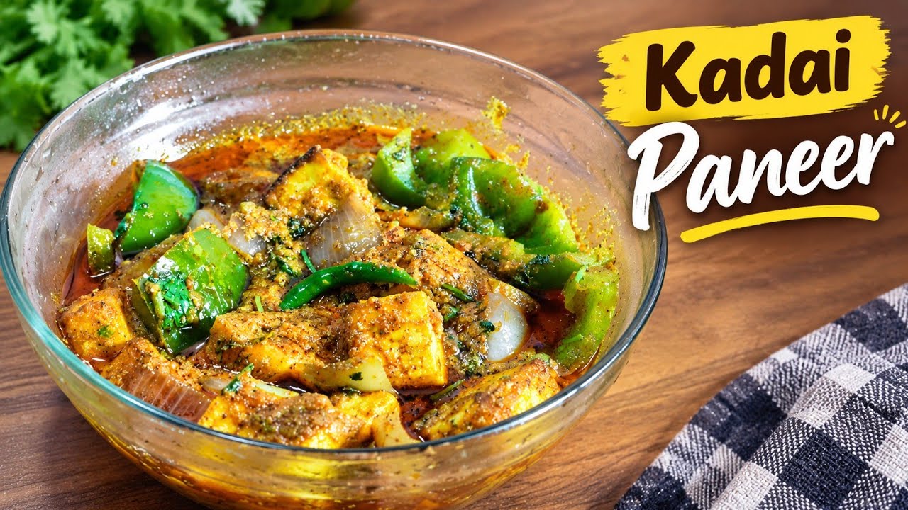 Kadai Paneer Recipe 😍 | Easy Homemade Paneer Curry | Dhaba Style