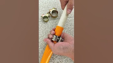 Water pipe connection strong hoop! #tricks #tips #tutorials #craft #bushcraft #handmade #diy