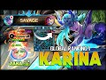 SAVAGE!! HP Not Found! 22 Kill Fountain Dive. ᴢᴀʀᴀ 星 Global Ranking 1 Karina - MLBB