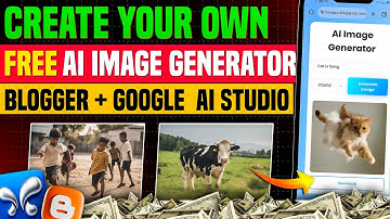 Create Your Own Free AI Image Generator | Blogger + Google AI Studio Tutorial | Monetize with Ads