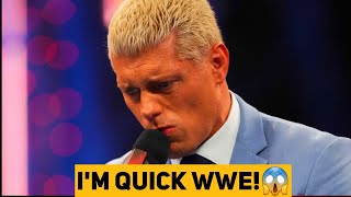 CODY RHODES QUITS WWE AFTER SHAMEFUL DEFEAT BY DREW MCINTYRE!