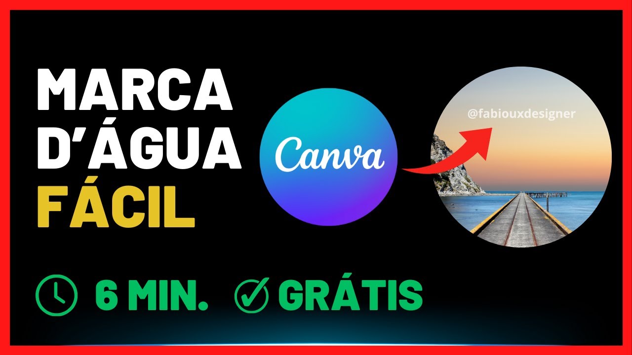 ✅ Como Colocar MARCA D'ÁGUA no Canva Grátis (2025)