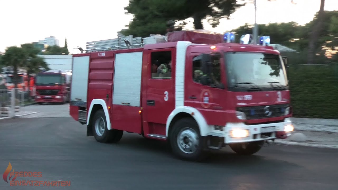 [Wohnungsbrand in Split/Kroatien] Einsatzfahrten Vatrogasci Split