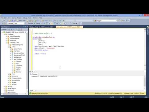 SQL Server | 57 - Expresión with check option en una Vista