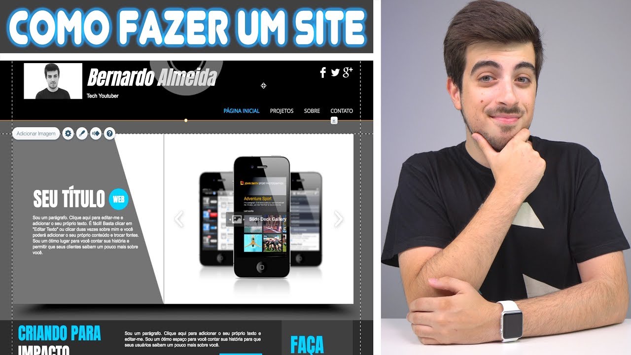 Como FAZER um SITE em 10 minutos (Muito fácil)