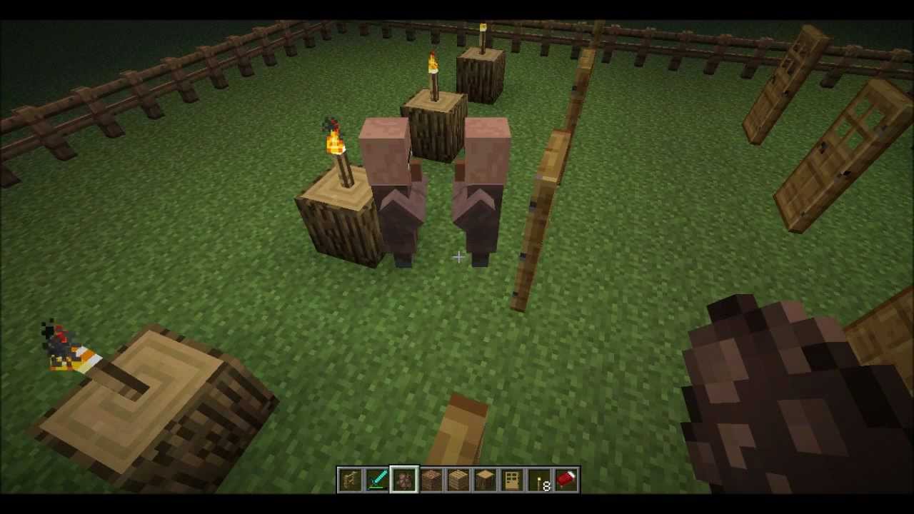 Minecraft Tutorial - Villager Breeding - YouTube