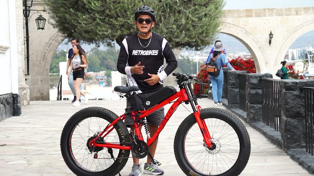 BICICLETA ELECTRICA FATBIKE DOBLE SUSPENSION 750W 48V 13AH PRUEBAS DE POTENCIA  COMPROBADAS