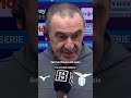 #Sarri sul futuro alla Lazio dopo la sconfitta contro la Fiorentina 🗣️#Lazio #DAZN
