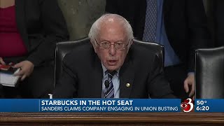 With Starbucks union negotiations deadlocked, Sanders grills former CEO
