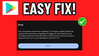 HOW TO FIX GOOGLE PLAY ERROR CODE OR HDT 01 (EASY FIX) 2026!