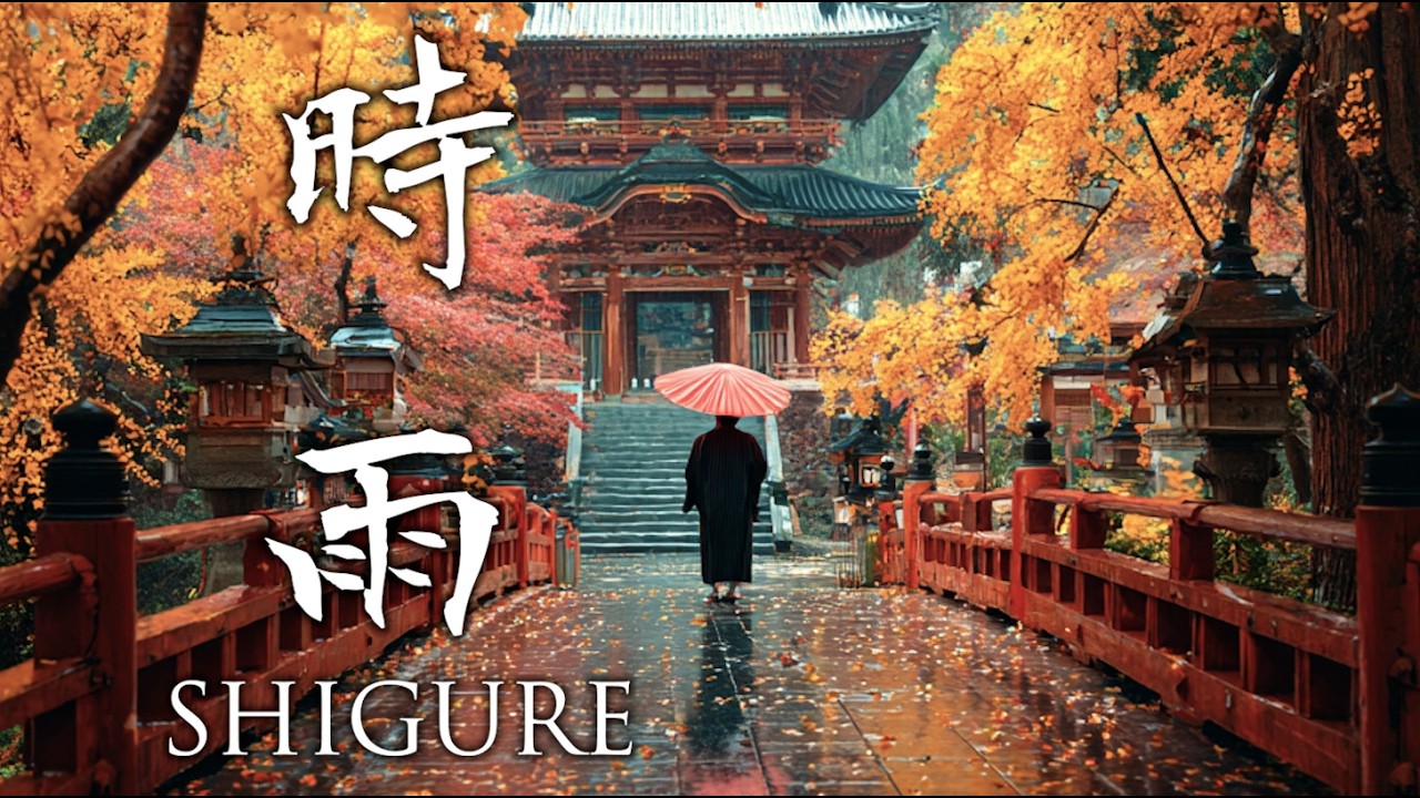 SHIGURE 《時雨》– Autumn Rain: Relaxing Japanese BGM & Rainy Temple