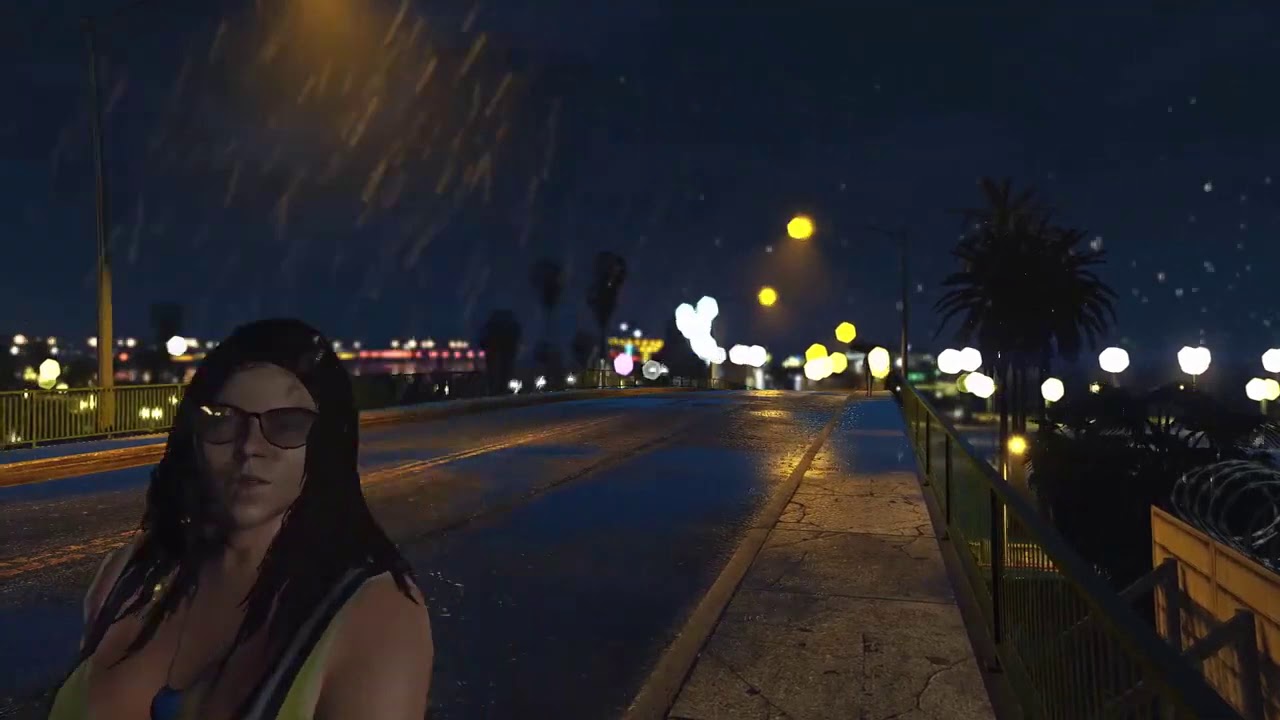 Walking Night in Rain in Los Santos Relaxing Rain and City Ambiance GTA ...