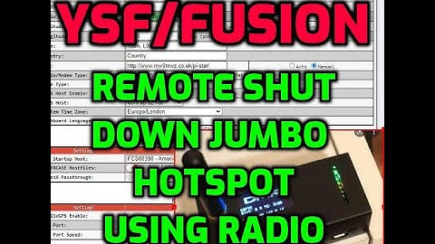 YSF -Fusion - Remote Control Your Jumbo Hotspot