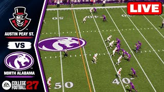 Information Austin Peay St. vs North Alabama | NCAA Football Week 8 - October 24, 2026 College Football 27 Sim Update