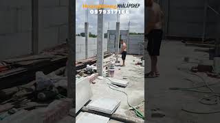 Nhà khung bê tông cốt thép lắp tấm Panel bê tông nhẹ #hoanggiang #nhalapghep #nhatheptienche