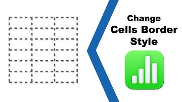How to change the cell border style in Apple Numbers (Spreadsheet) on Mac