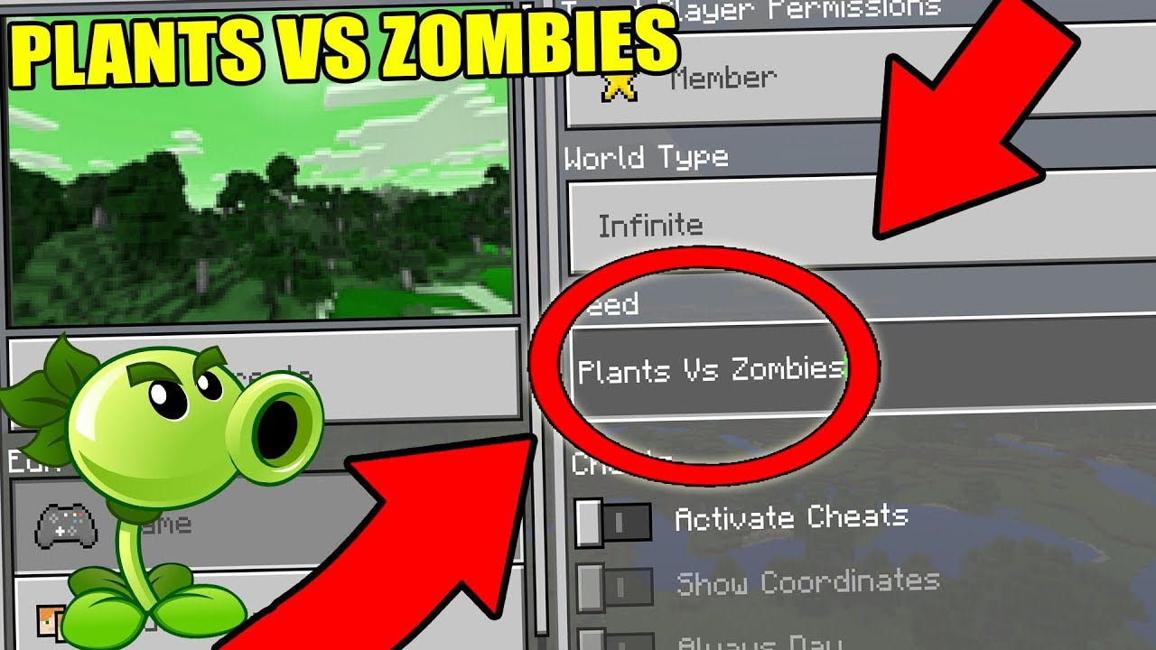 Never Play Minecraft The Plants Vs Zombies World Haunted Pvz Seed Youtube - all codes for pvz battlegrounds roblox roblox map generator