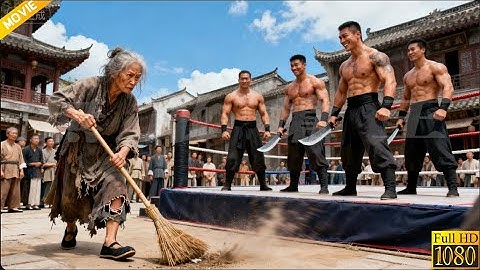 人人瞧不起的掃大街80歲老太婆竟是隱藏高手，輕鬆打敗所有人 ⚔️  抗日  MMA | Kung Fu | 甄子丹