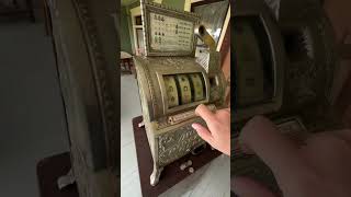 Cast Iron Liberty Bell Victorian Slot Machine circa 1910