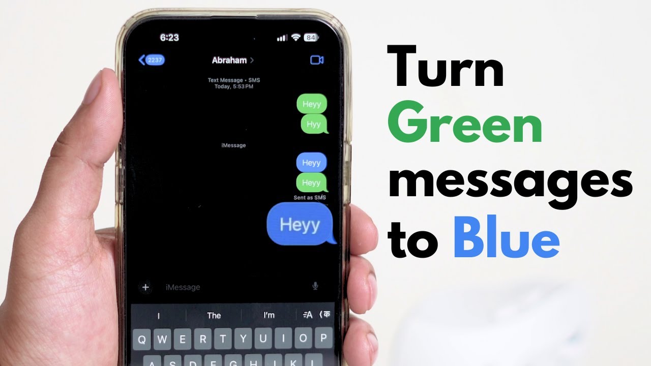 How to Turn Green Messages to Blue on iPhone! [2025] - YouTube