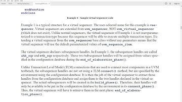 Using UVM Virtual Sequencers and Virtual Sequences reading ver02