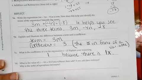 Algebra 1.1 Variables and Expressions