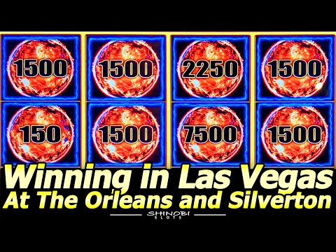 Winning in Las Vegas! Samurai 888 Spin, Choy's Kingdom Link and Tiki Fire at Orleans and Silverton!