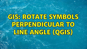GIS: Rotate symbols perpendicular to line angle (QGIS) (2 Solutions!!)