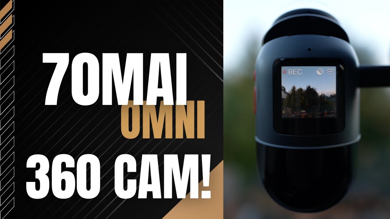 70mai-Dash Cam Omni X200, Gravação 360 °, Detecção de movimento AI