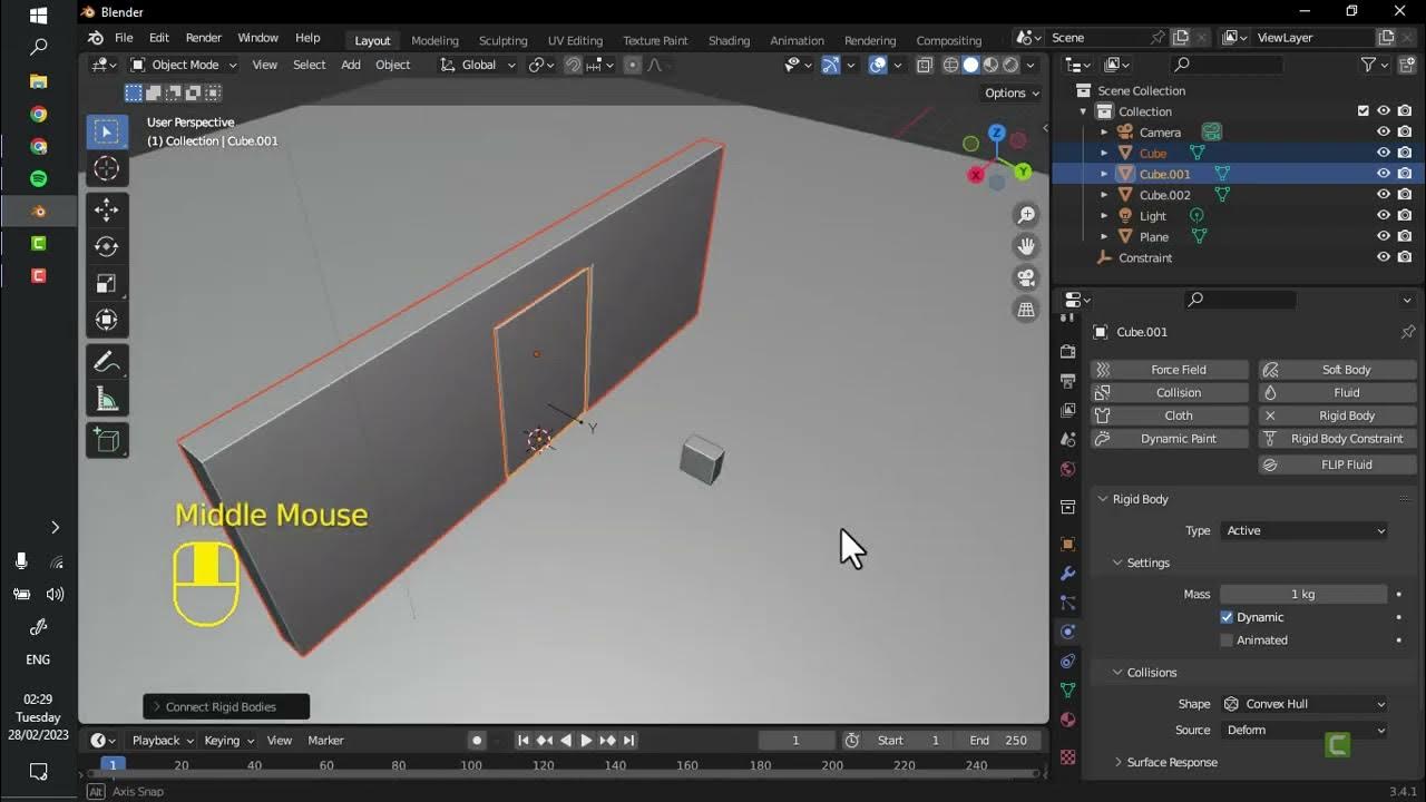 Blender 3 Rigid Body Constraints YouTube