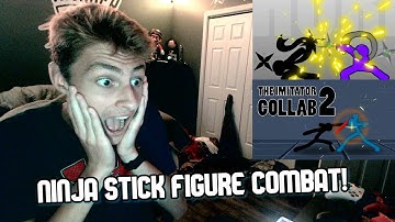 STICK FIGURE NINJAS! The Imitator 1 and 2 Collab | REACTION